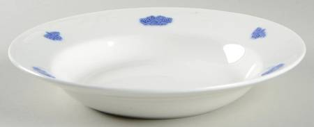 Bla Blom (Name In Banner) Rim Soup Bowl