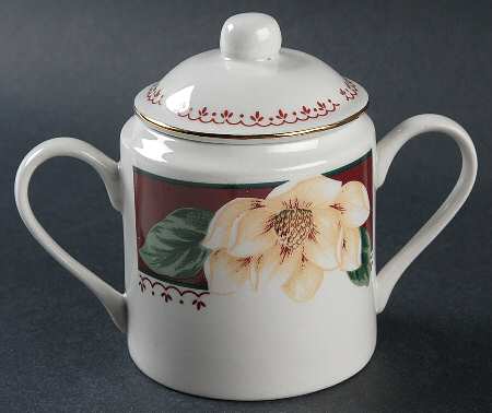 Sweet Magnolia Sugar Bowl & Lid