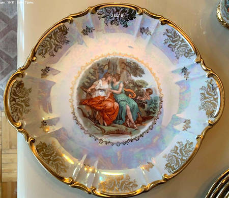 L'Amour Handled Cake Plate