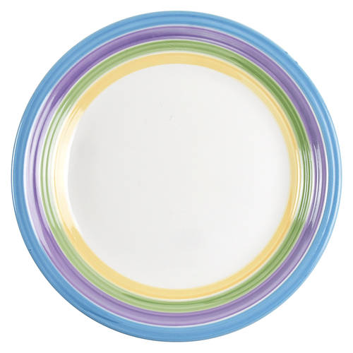Candy Stripe Dinner Plate by Gibson Designs