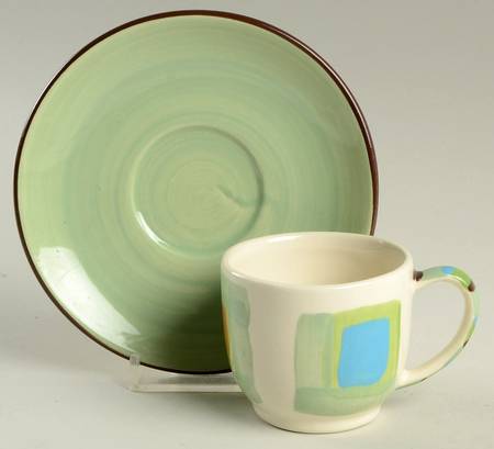 Bossanova Flat Demitasse Cup & Saucer Set
