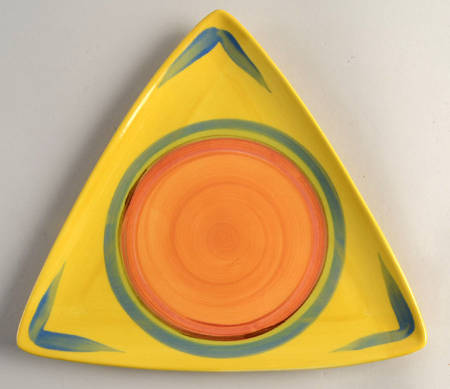 Creation Yellow Triangular Salad Plate