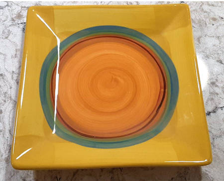 Creation Yellow Square Salad Plate