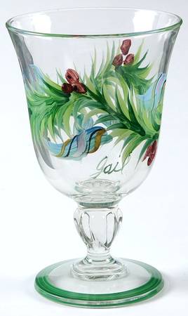 Yuletide Glassware Goblet