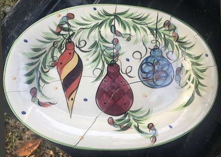 Yuletide 18" Oval Serving Platter
