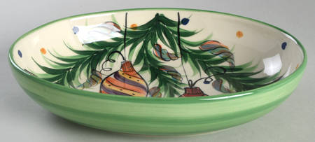 Yuletide 10" Oval Vegetable Bowl