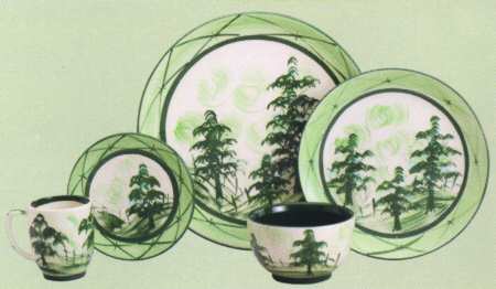 Toile Green by Gail Pittman