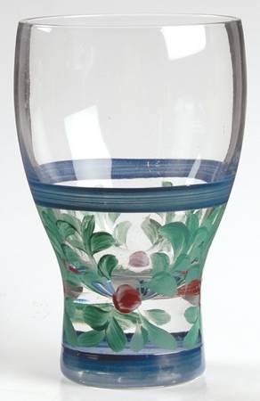 Blue Juniper 10 Oz Flat Glassware Wine/Juice Goblet