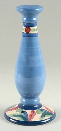 Blue Juniper Single Light Candlestick