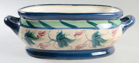 Light Blue Grapevine Jardiniere