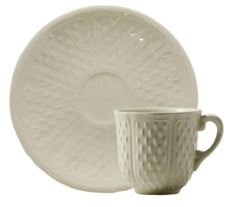Pont Aux Choux (White) Espresso Cup and Saucer Set