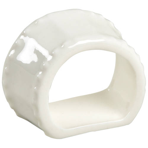 Regalia White Napkin Ring