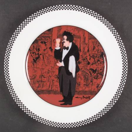 Les Garcons Dinner Plate by Guy Buffet