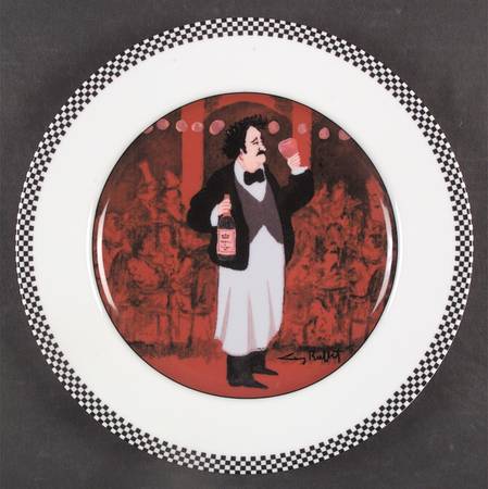 Les Garcons Dinner Plate by Guy Buffet
