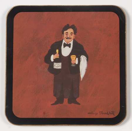 Les Garcons Square Corkback Coaster
