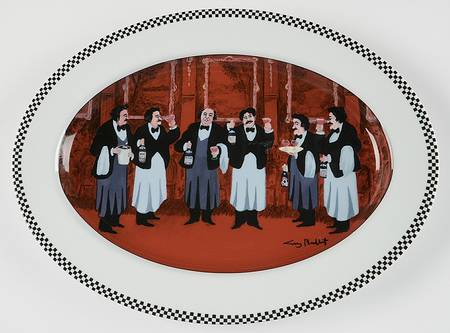 Les Garcons 16" Oval Serving Platter by Guy Buffet