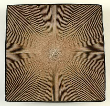 South Seas Brown Square Dinner Plate