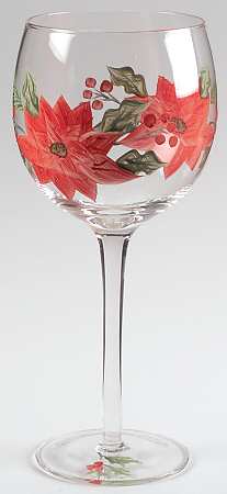 Holiday Grace 16 Oz Glassware Goblet
