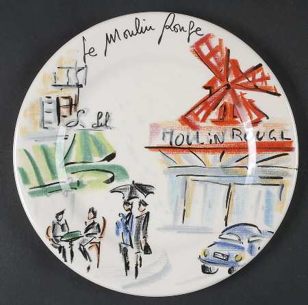Joli Paris Salad/Dessert Plate