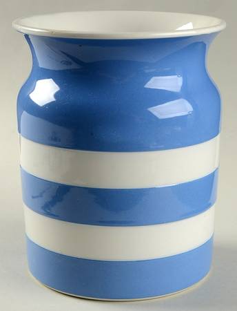 Cornish Blue White (Shield and TG Green) 7" Storage Jar No Lid