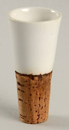 Cornish Blue White (Shield and TG Green) Cork Stopper for Vinegar