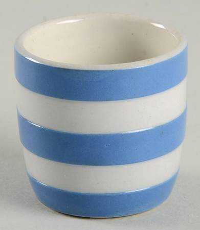 Cornish Blue White (Shield and TG Green) Single Egg Cup