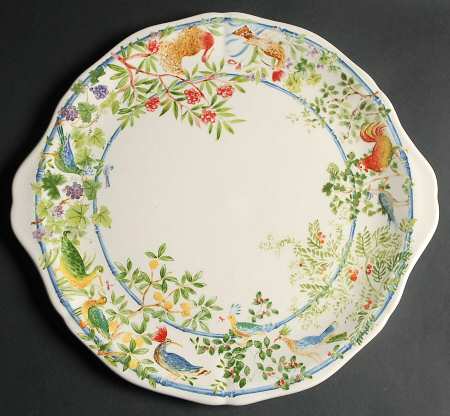 Villa Medicis Handled Cake Plate