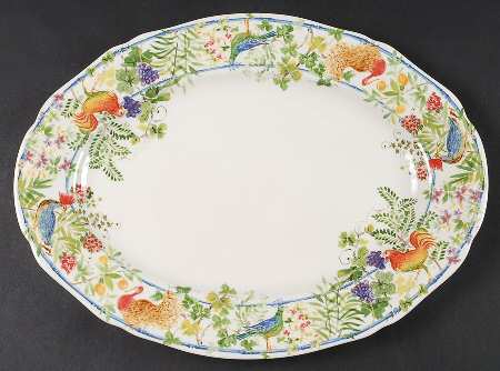Villa Medicis 15" Oval Serving Platter