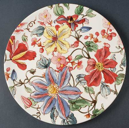 Clematis Cake Plate