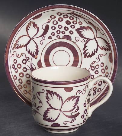 A4589 Flat Demitasse Cup & Saucer Set by Grays Pottery
