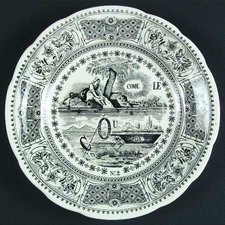 Rebus Picture Puzzles Salad/Dessert Plate