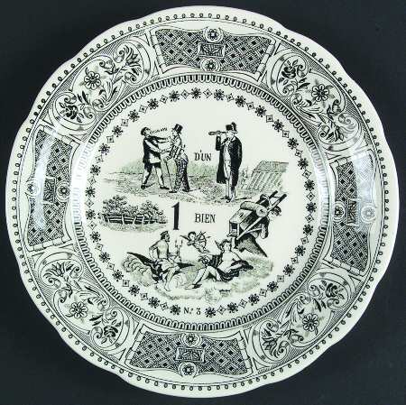 Rebus Picture Puzzles Salad/Dessert Plate