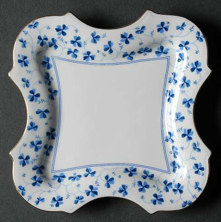 Blue Belle 5" Square Plate