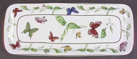 Butterfly Garden 14" Bread Tray