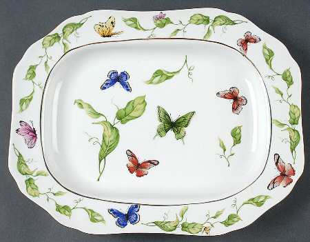 Butterfly Garden 12" Rectangular Serving Platter