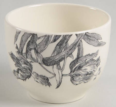 Tulipes Noires Sugar Bowl No Lid