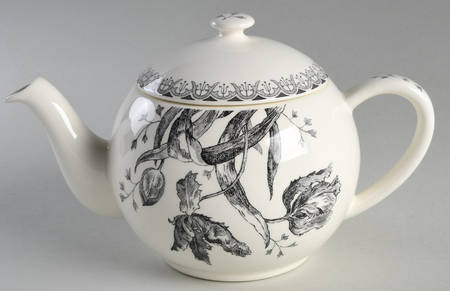 Tulipes Noires Teapot & Lid