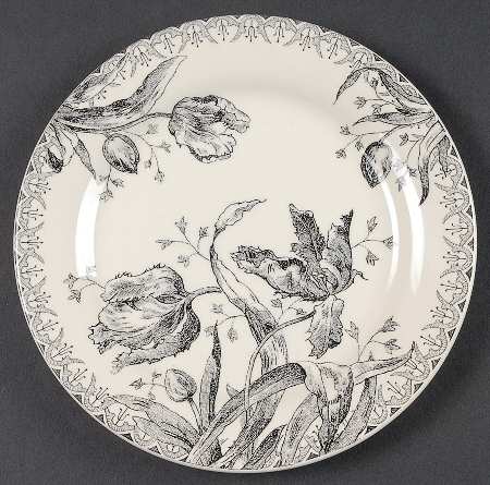 Tulipes Noires Canape Plate