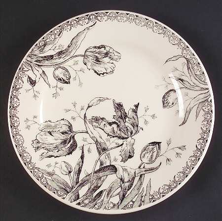 Tulipes Noires Salad/Dessert Plate
