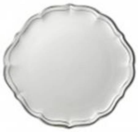 Filets Chocolats (Gray and Taupe) Cake Plate