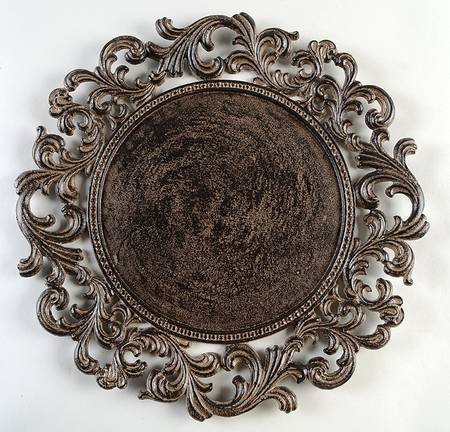 Cream Metal Service Plate (Charger)