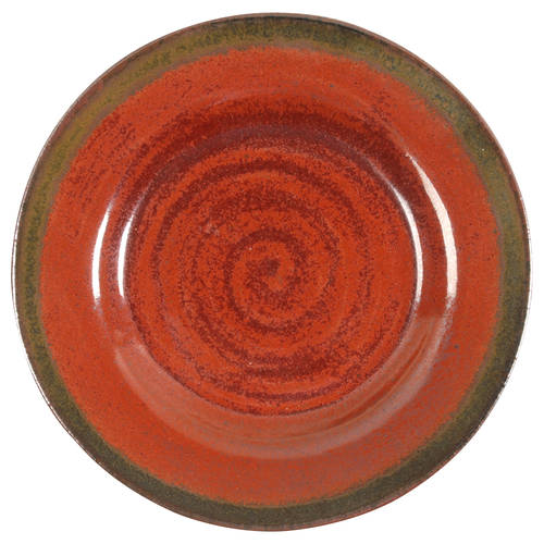 Stoneage Cinnamon Salad/Dessert Plate by Gourmet Expressions