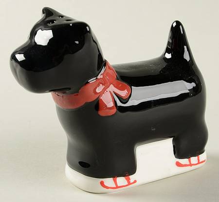 Scottie Plaid Pepper Shaker