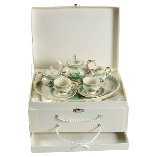 Green Gracie (10 Piece Boxed) Child's Tea Set