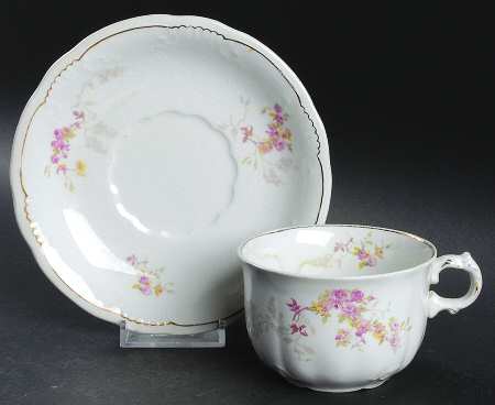 GRI354 Flat Cup & Saucer Set