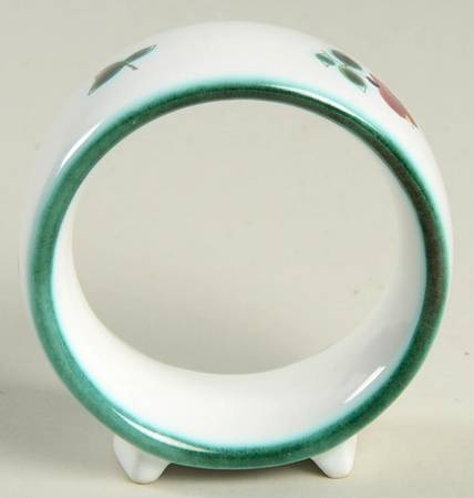 Scattered Blossom Green (Coupe) Napkin Ring