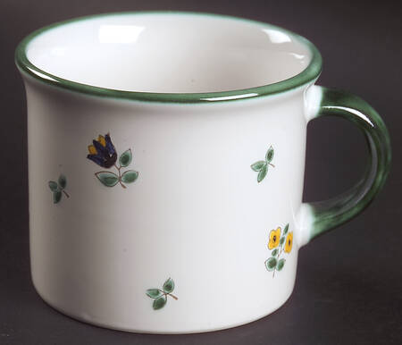 Scattered Blossom Green (Coupe) Mug