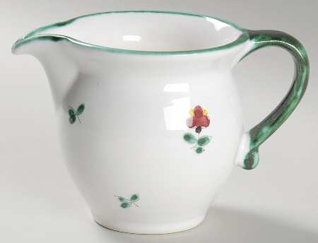 Scattered Blossom Green (Coupe) Mini Creamer