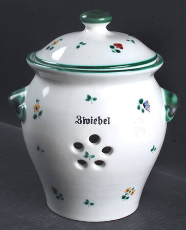 Scattered Blooms Accessories Green Onion Jar & Lid