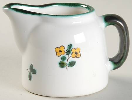 Scattered Blooms Accessories Green Mini Creamer